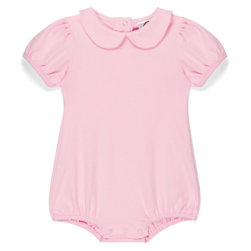 Blank Girl's Short Puff Sleeved Peter Pan Bubble
